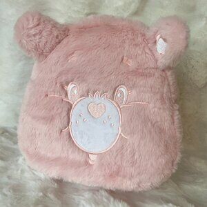 Care Bears Pink Plush Mini‎ Backpack w/Matching Charm Pouch
